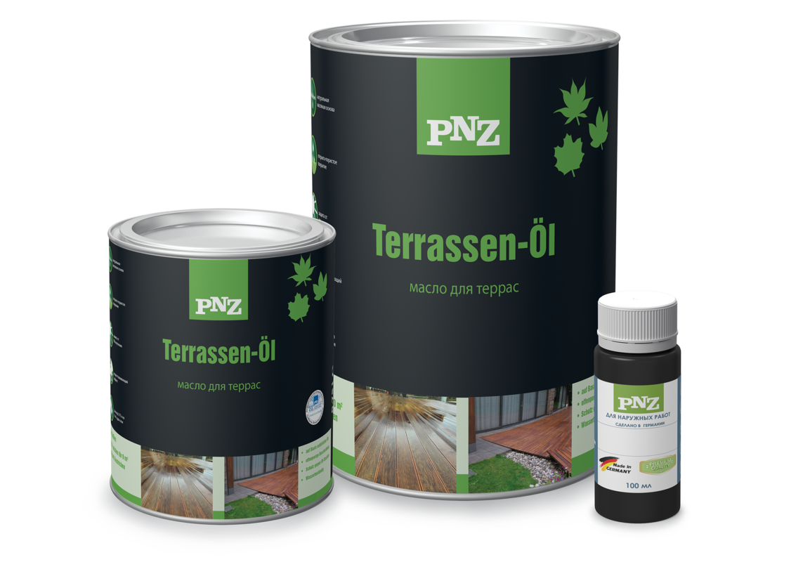 PNZ Terrassen-Öl, иллюстрация линейки покрытия